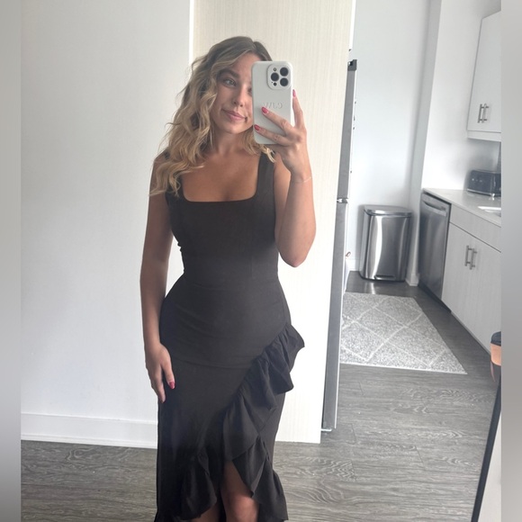 DRESS THE POPULATION Charlene Brown Gown XS - Picture 2 of 9